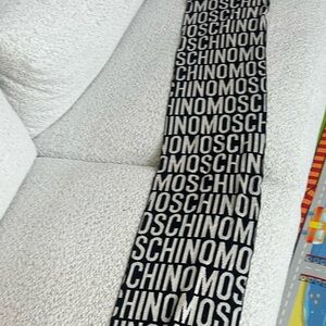 Moschino scarf. Black and gold! New with tags